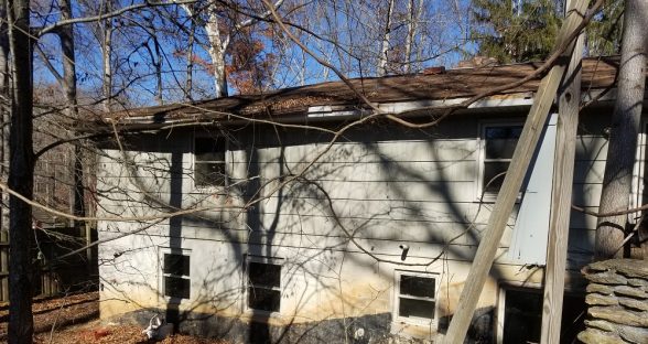 Back of house before remodel